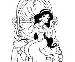 Coloriage Jasmine