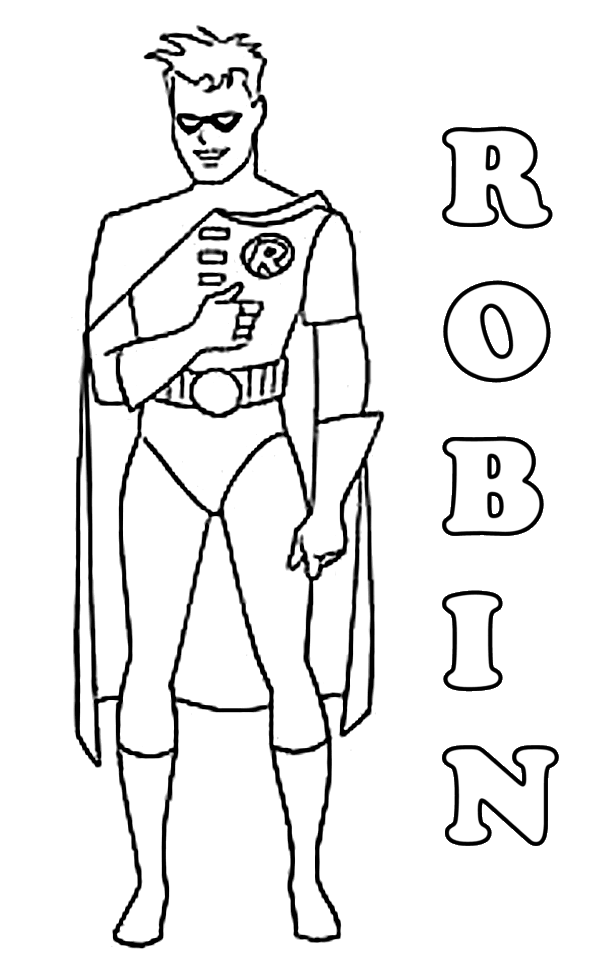 Coloriage Robin