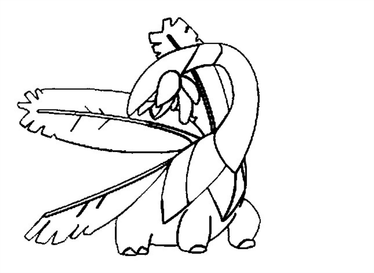 Coloriage Tropius Pokemon