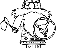 Coloriage Viking