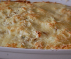 Gratin de riz au thon