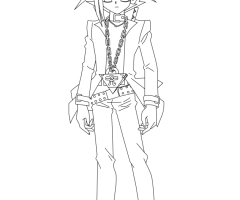 Coloriage Yugi Muto