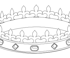 Coloriage couronne galette des rois